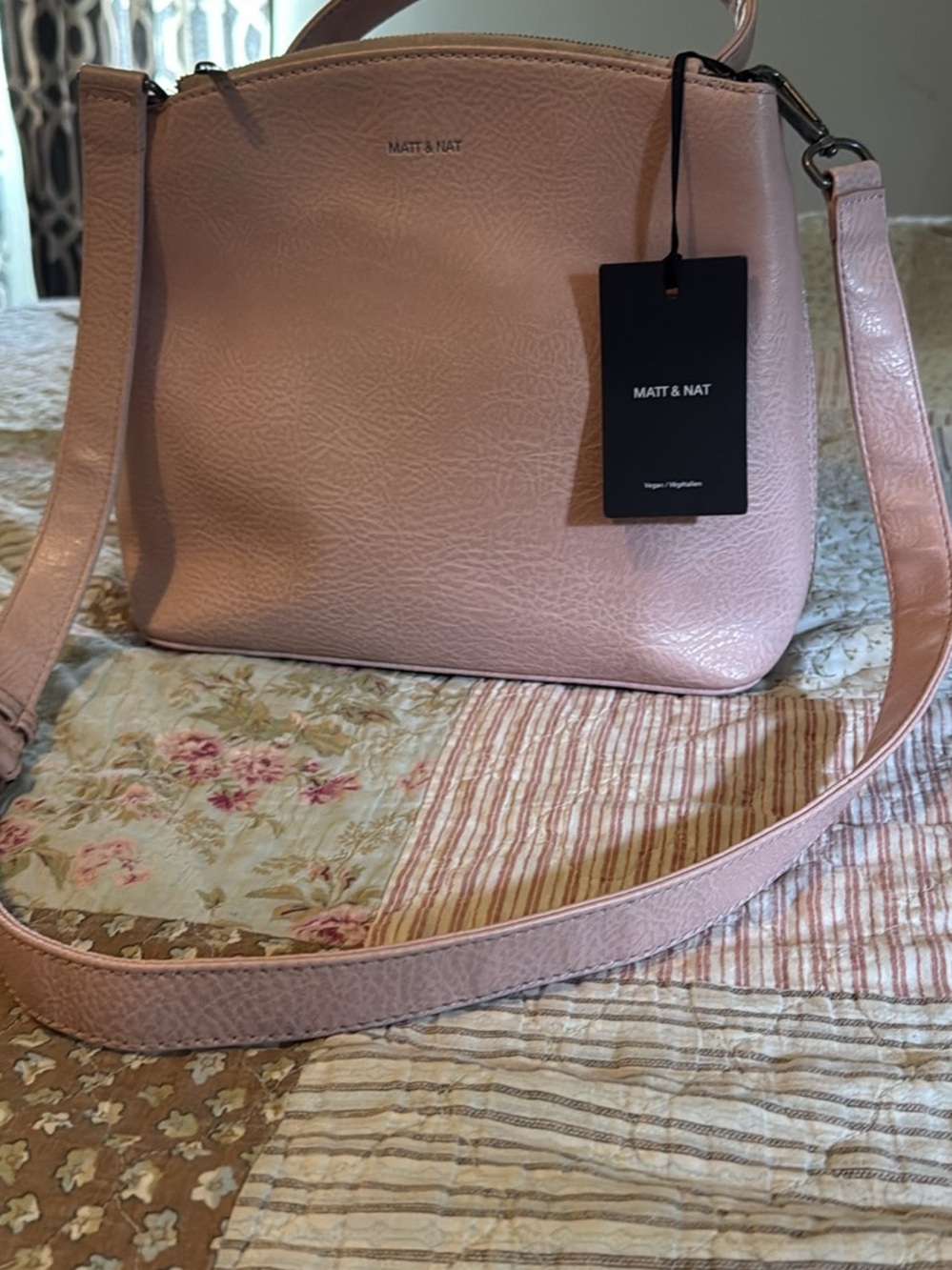 Matt & Nat Soft Blush Pink Crossbody Purse